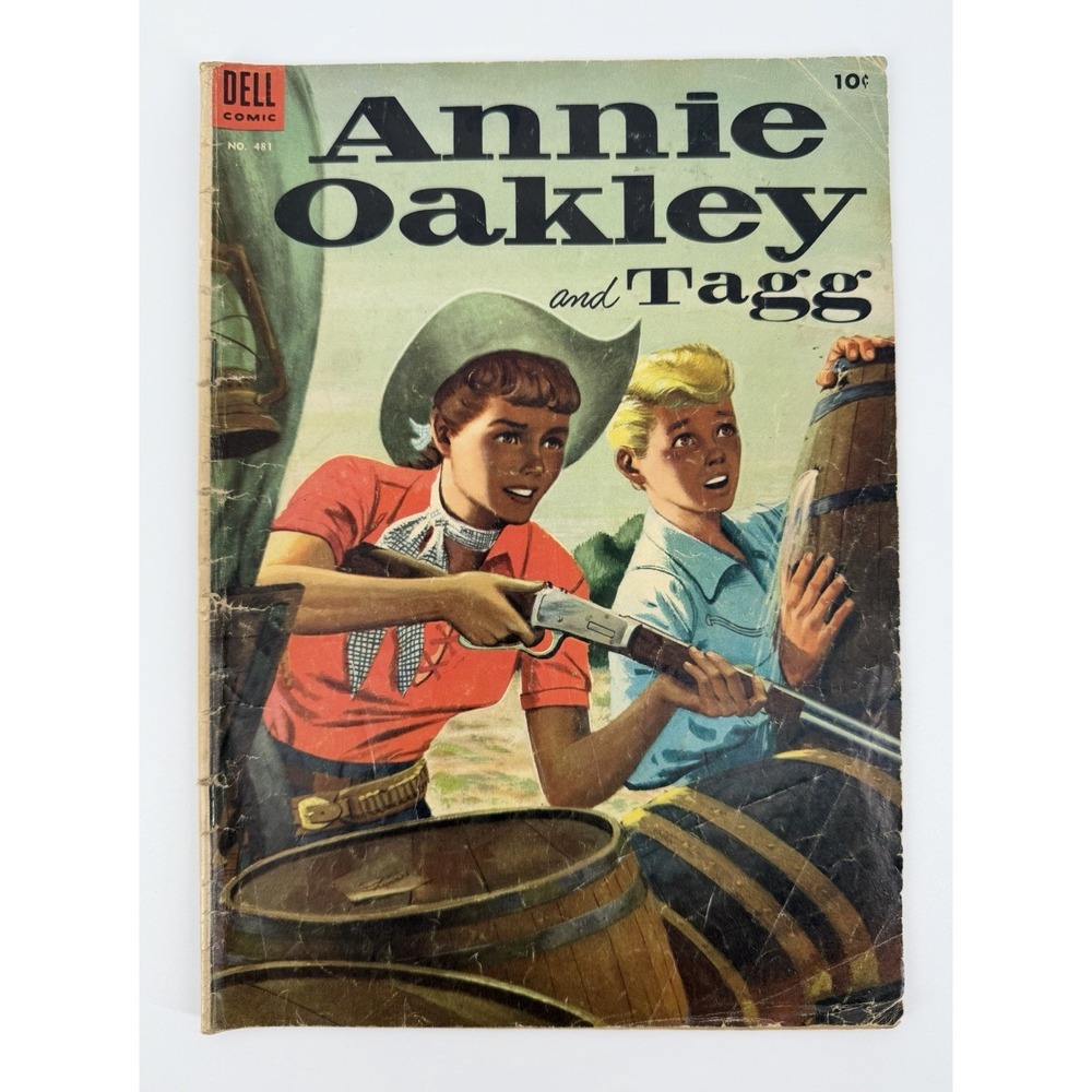 Dell Comics Annie Oakley and Tagg #481 1953 Golden Age Western Comic